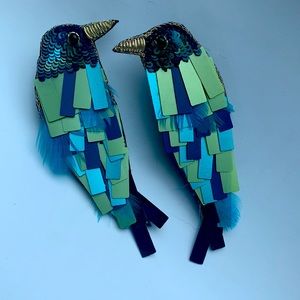 Anna & Ava Feathered Bird Earrings